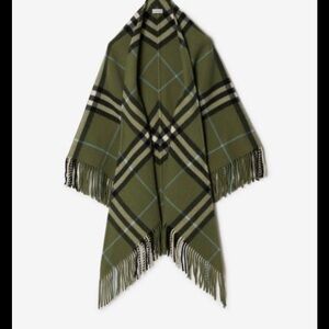 Belle by Kim Gravel Olive Checkered Wrap
